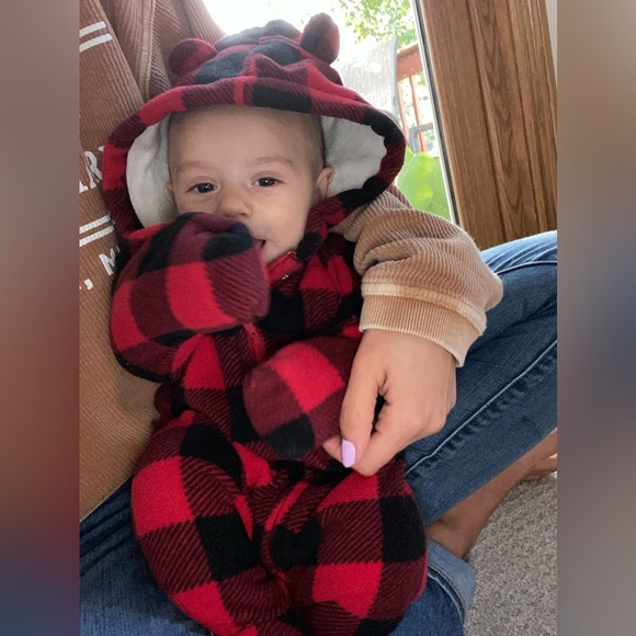 ••Buffalo Plaid Snowsuit - Picture 3 of 6